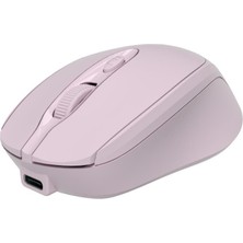 Classone CBT16 Bluetooth + 2.4 Ghz Şarj Edilebilir Kablosuz Mouse - Pembe