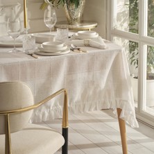 Karaca Home Lalisa Dertsiz Masa Örtüsü 150 x 220  cm  Beyaz