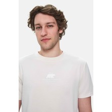 Ucla Fabıo Açık Pembe Bisiklet Yaka Baskılı Standard Fit Erkek Tshirt