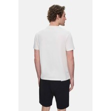 Ucla Fabıo Açık Pembe Bisiklet Yaka Baskılı Standard Fit Erkek Tshirt