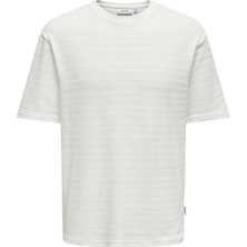 Only&sons 22031761 Erkek Tshirt - Ekru