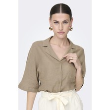 Only Onltokyo Lıfe Ss Lınen Bl Shırt Pnt Noos Koyu Mavi