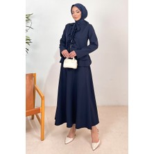 İlkimay.com Nesla Tunik Etek Ikili Takım 1418 - Lacivert