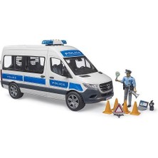 Bruder MB Sprinter Polis Minibüsü, Sürücüsü ve Aksesuarları BR02683