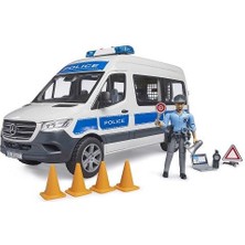 Bruder MB Sprinter Polis Minibüsü, Sürücüsü ve Aksesuarları BR02683