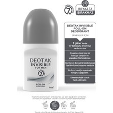 Invisible Erkek 7 Güne Kadar Etkili Roll-on Deodorant 35 ml x 4 adet
