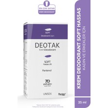 Soft Hassas Koruma 7 Güne Kadar Etkili Krem Deodorant 35 ml x 3 Adet