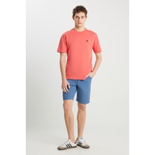 Wrangler Regular Fit Normal Kesim Bisiklet Yaka %100 Pamuk Turuncu Tişört