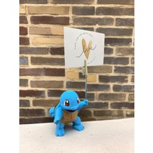 Squirtle Pokemon Fotoğraf ve Not Tutucu - Pokemon Temalı Masaüstü Aksesuarı Metal Kıskaç Notluk