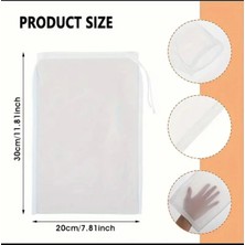 Dukart Home torba süzgeç, ultra Ince süt süzgeci, meyve/kahve süzgeci, yoğurt kesesi 20*30cm