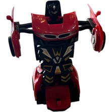 Transformer Robot Çek Bırak Kendinden Robota Dönüşen 1:32 Bugatti Oyuncak Araba