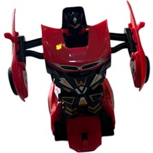 Transformer Robot Çek Bırak Kendinden Robota Dönüşen 1:32 Bugatti Oyuncak Araba