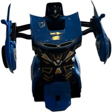 Transformer Robot Çek Bırak Kendinden Robota Dönüşen 1:32 Bugatti Oyuncak Araba
