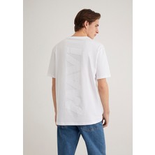 Mavi Mavi Logo Sırt Baskılı Beyaz Tişört 0611313-620