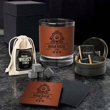 Hediyemen Premium Tasarımlı Bordeaux Viski Seti