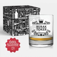 Hediyemen  Isme Özel Viski Bardağı Hediyelik Orijinal Kutusunda