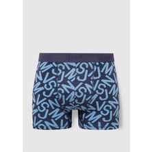 Mavi Baskılı Mavi Boxer 0910441-85803