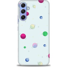 gmotp Samsung Galaxy S24 Fe Kılıf Hd Baskılı - Gezegenler Çizim