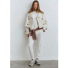 Mavi Soft-Premium Beyaz Liyosel Karışımlı Eşofman Altı 1011076-70057