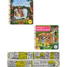 Hareketli Vahşi Ormanda + Vahşi Orman Gezisi 2'li Set + Mat. Öğreten Cetvel