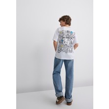 Mavi Sonic Baskılı Tişört 6610306-620