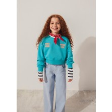 Mavi Smile More Baskılı Yeşil Sweatshirt 7S10090-71445