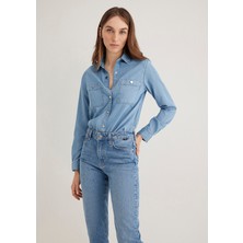 Mavi Betty Gold Açık Mavi Jean Gömlek 1210818-89159