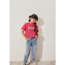 Mavi Mavi Jeans Baskılı Pembe Tişört 7610286-71111
