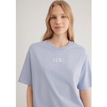 Mavi Mavi Logo Baskılı Mavi Tişört 1611593-85385