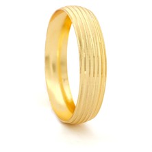 Altın Kaplama Dik Çizgili 1.5 cm Bilezik BLZ-3076
