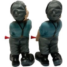 Golf Oynayan Adam Set , El Yapımı Biblo,dekoratif Figür,hediyelik Eşya 18CM