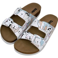 Kadın Vegan Deri Çok Renkli Terlik - Omg! So Cute Tasarım