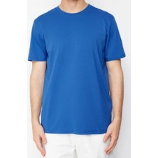 Erkek Slim Fit Bisiklet Yaka Kısa Kol Tişört