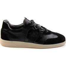 Bambi Siyah Leather Erkek Sneaker E01075623902