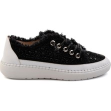 Bambi Siyah Kot  Kadın Sneaker K01309000318