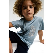 U.S. Polo Assn.  Erkek Çocuk Yeşil Bermuda Takım