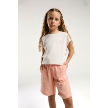 U.s. Polo Assn. Kız Çocuk Krem Bermuda Takım