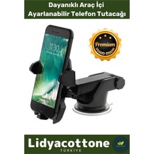 Araba Içi Telefon Tutacağı Premium Uzayabilen Ayarlanabilir Vantuzlu Araç Içi Çok Fonksiyonlu