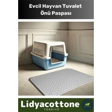 Tuvalet Önü Mama Kabı Kum Paspası Kaymaz Dayanıklı Silinebilir Yıkanabilir Evcil Hayvan