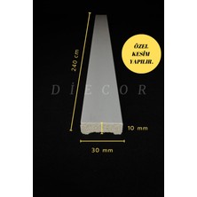 Diecor Dekoratif Boyanabilir 1 Adet 3 cm  Polistren Duvar Çıtası