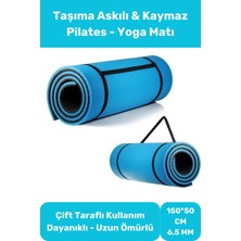 Çift Taraflı Kaymaz Silinebilir Antibakteriyel Iz Yapmaz Yoga Minderi Özel Konfor Modeli 6,5mm Mat