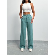 Kadın Müslin Palazzo Pantolon