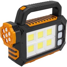 Powermaster HS-8029-7-B 3 Modlu 6 Cob Ledli Taşınabilir Solar Lamba