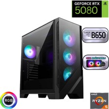 Güneysu Ryzen 5 7500F 32GB Ddr5 1tb SSD Rtx 5080 16GB B650 Anakart 240MM Sıvı Soğutma Oyuncu Bilgisayarı