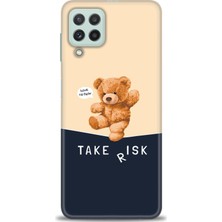 gmotp Samsung Galaxy M22 Kılıf Hd Baskılı - Take Risk