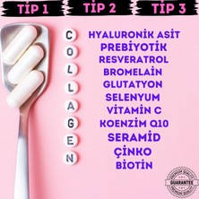 Vitboy Hidrolize Kolajen Multi Plus Tip 1,2,3 Prebiyotik,Bromelain,Glutatyon,Seramid 60 Kapsül