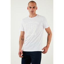 U.s. Polo % 100 Pamuk Regular Fit Bisiklet Yaka Logo Baskılı T Shirt Erkek T Shirt G081SZ0112105708