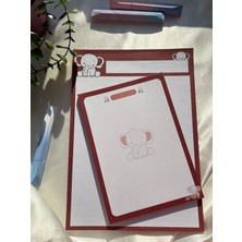 Mirya Notes Fil Desenli 2'li Set (A4-A5) Notepad - Not Defteri - Bloknot