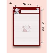 Mirya Notes Fil Desenli 2'li Set (A4-A5) Notepad - Not Defteri - Bloknot