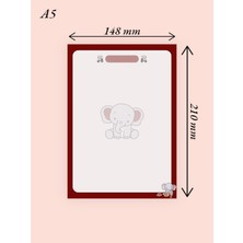 Mirya Notes Fil Desenli 2'li Set (A4-A5) Notepad - Not Defteri - Bloknot
